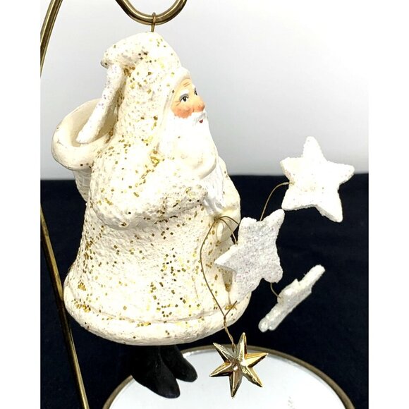 Father Frost Christmas Ornament Figurine Belsnickle Stars Dangle Legs 5" - Picture 3 of 7
